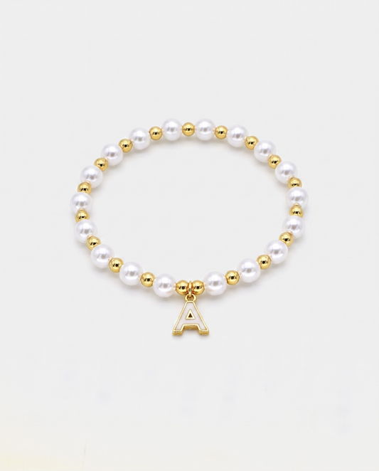Suzanne | イニシャルパールブレスレット