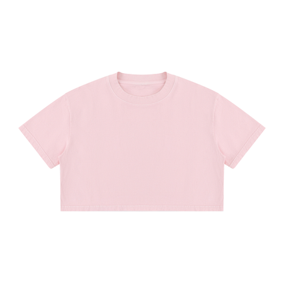 Maeve | レディースミネラルウォッシュコットンクロップTシャツ