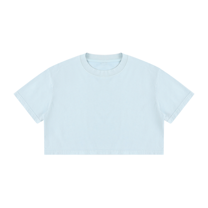 Maeve | レディースミネラルウォッシュコットンクロップTシャツ