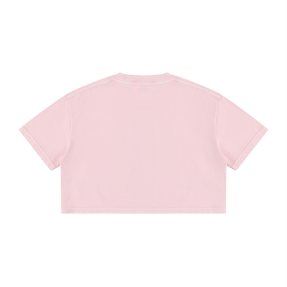 Maeve | レディースミネラルウォッシュコットンクロップTシャツ