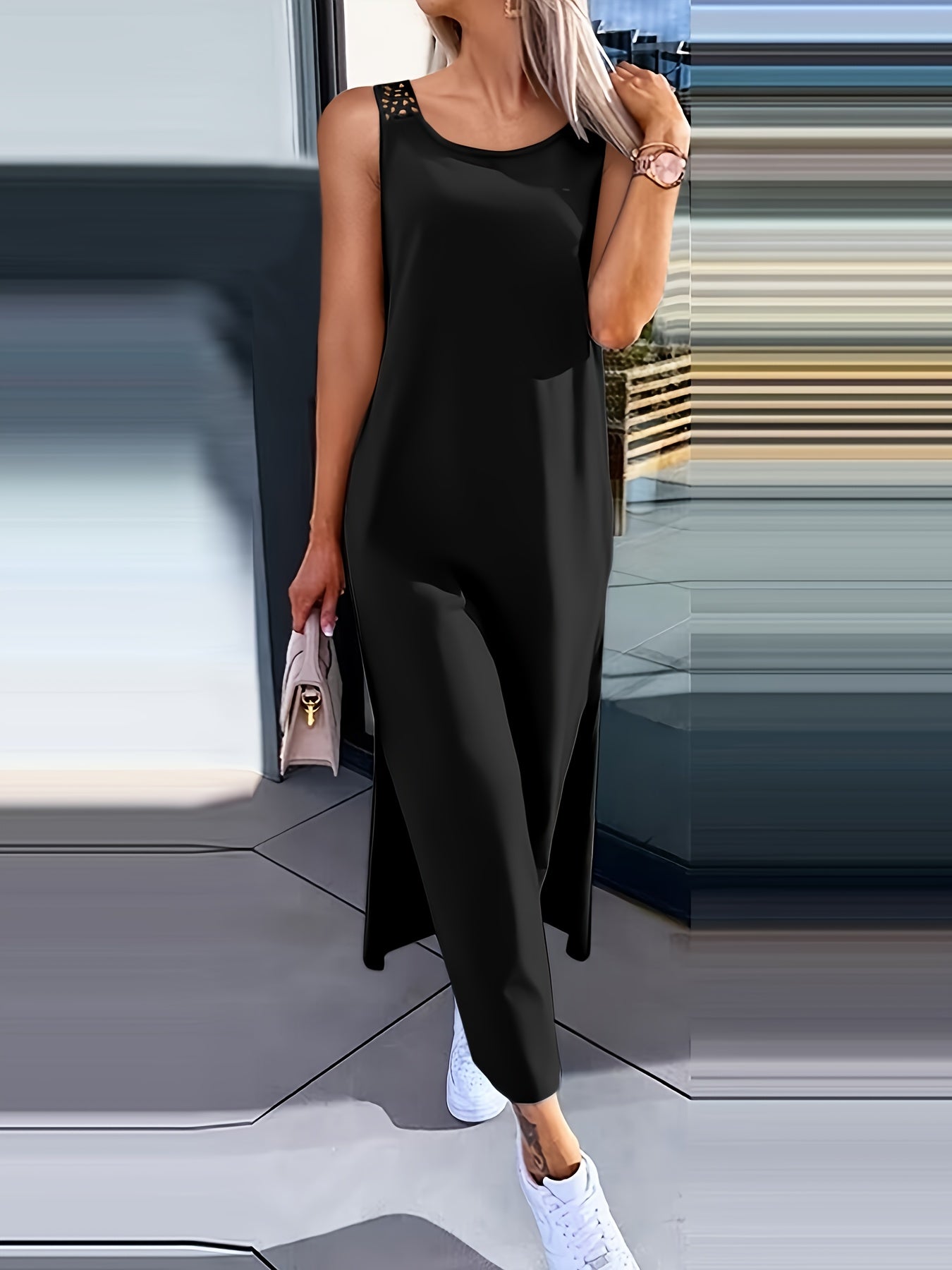 Umaira™ レース付きノースリーブドレスと背中出し