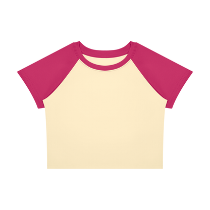 Isabetta | レディース ラグラン カラーブロック ベビー Tシャツ