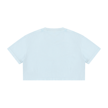 Maeve | レディースミネラルウォッシュコットンクロップTシャツ