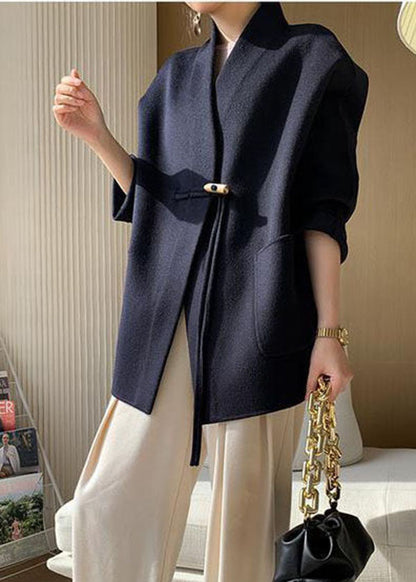 Erica | フリンジ付きオーバーサイズウールコート