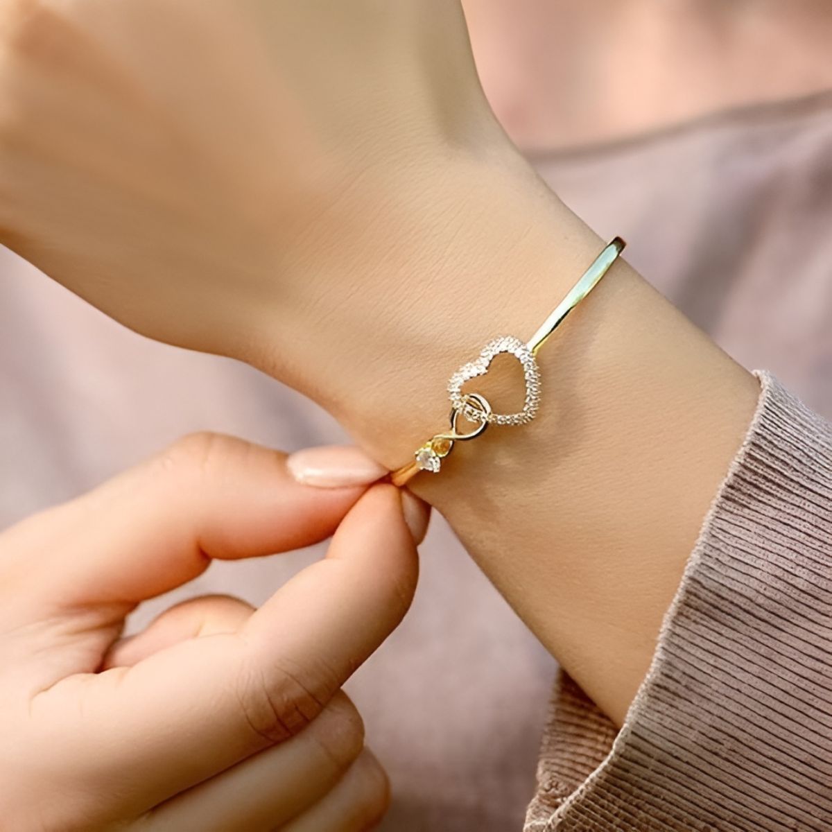 Everessa™ 母と娘のための無限のペアブレスレット