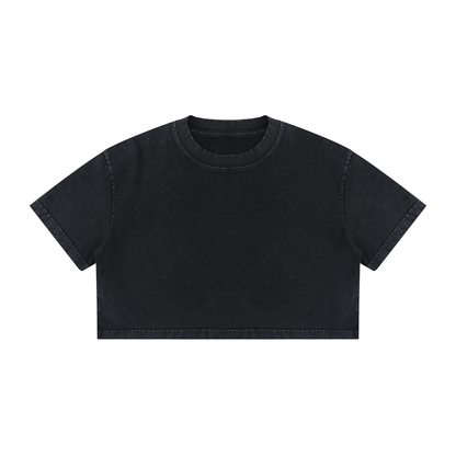 Maeve | レディースミネラルウォッシュコットンクロップTシャツ