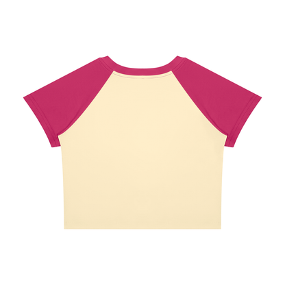 Isabetta | レディース ラグラン カラーブロック ベビー Tシャツ