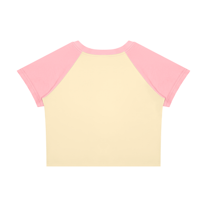 Isabetta | レディース ラグラン カラーブロック ベビー Tシャツ