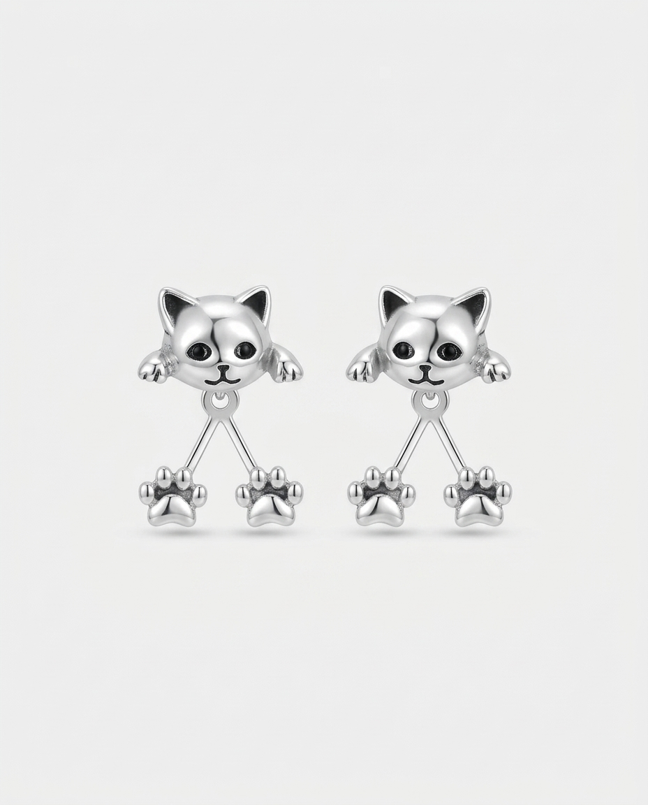 Rosemary | 小さな足が揺れるキュートな猫ピアス