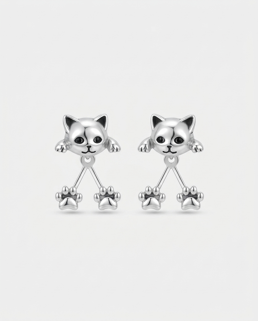 Rosemary | 小さな足が揺れるキュートな猫ピアス