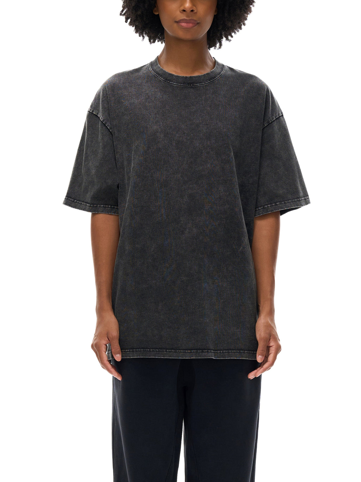 Autumn | スノーウォッシュ オーバーサイズコットンTシャツ