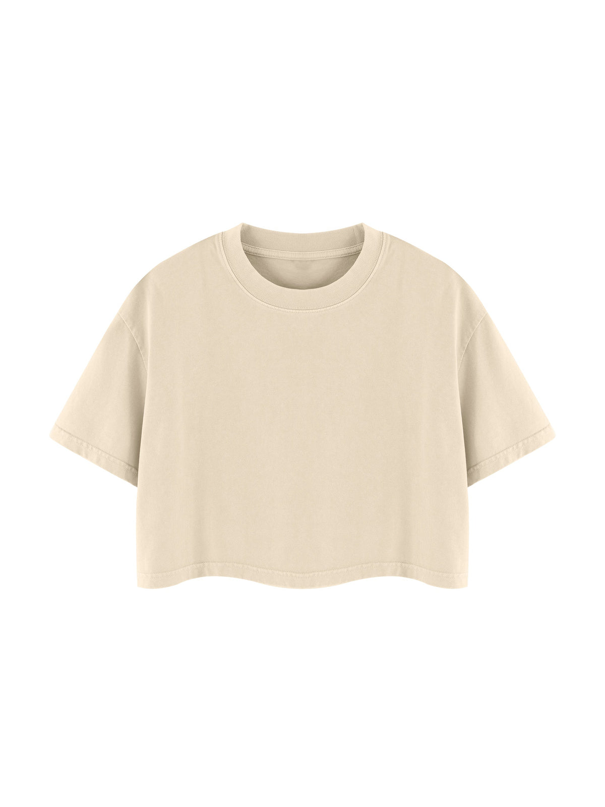 Maeve | レディースミネラルウォッシュコットンクロップTシャツ