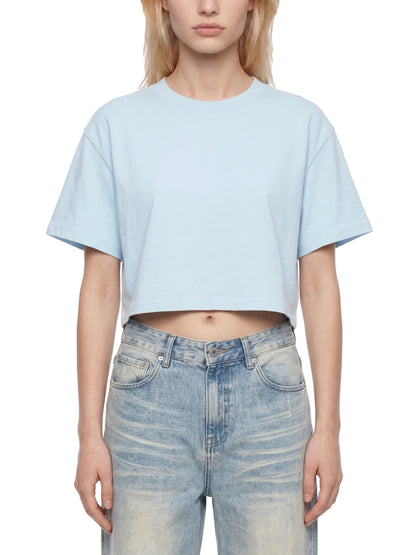 Maeve | レディースミネラルウォッシュコットンクロップTシャツ