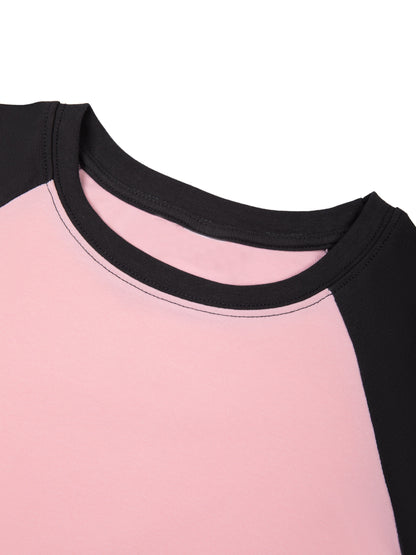 Isabetta | レディース ラグラン カラーブロック ベビー Tシャツ