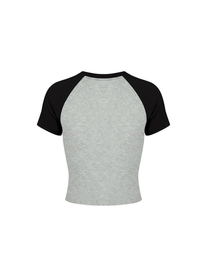 Isabetta | レディース ラグラン カラーブロック ベビー Tシャツ